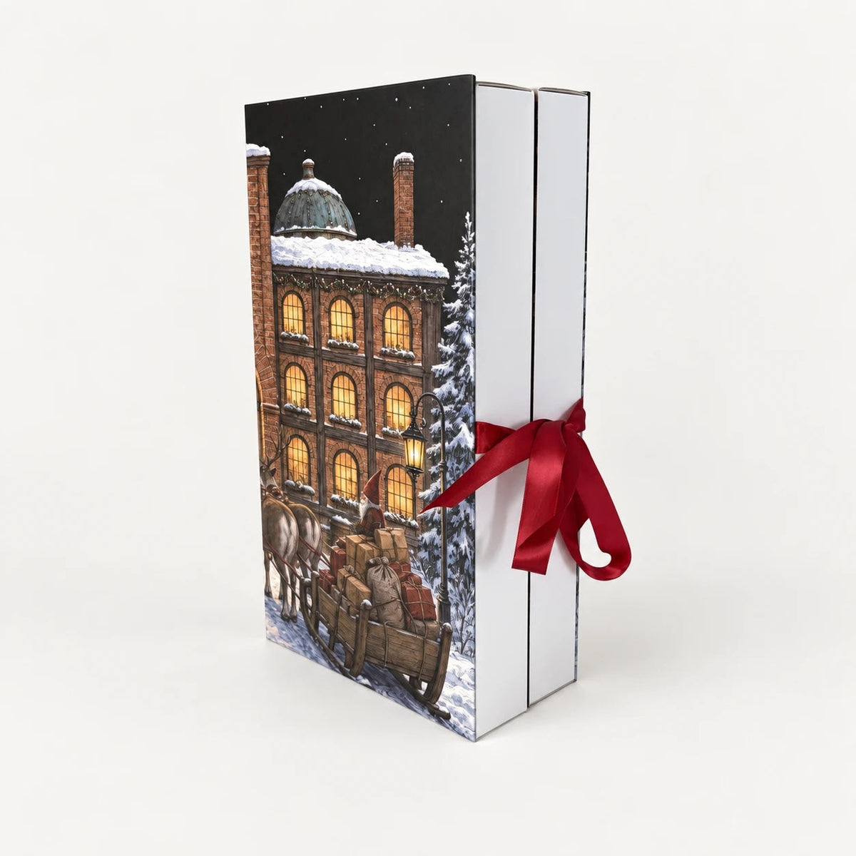 One Bold Chemist Julkalender 2026, omslaget med fabriken och renarna